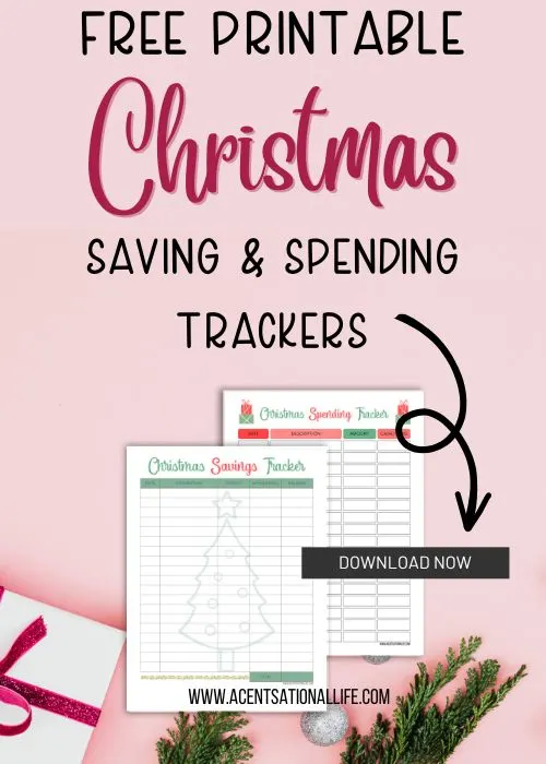 free printable christmas savings tracker